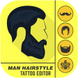 Man Tattoo & Hairstyle Editor