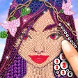 Tap diamond number coloring  relax and art