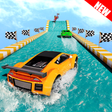 Water Slide Extreme Car Racing Stunts