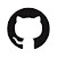 Ikon program: Black GitHub