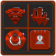Иконка программы: Red Orange Icon Pack Free