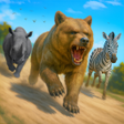 Иконка программы: Wildy Running: Animals Fe…