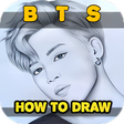 Ícone do programa: bts drawing -jungkook dra…