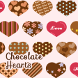 Chocolate Hearts Wallpaper