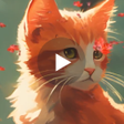 Icon of program: Cat in Autumn Live Wallpa…