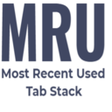أيقونة البرنامج: Most Recent Used Tab Stac…