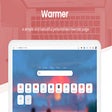 Warmer - New tab page