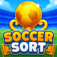 أيقونة البرنامج: Soccer Sort: Goal Puzzle