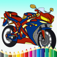 Ikona programu: Motorcycle Coloring Book