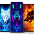أيقونة البرنامج: Neon Animals Wallpapers