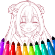 Иконка программы: Anime Art: Coloring Book …
