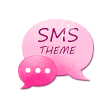 Pink Star GO SMS Theme