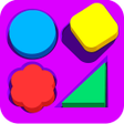 プログラムのアイコン：kids games : shapes  colo…