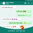 プログラムのアイコン：Chat Style fonts for What…
