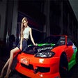 Иконка программы: Girls and Cars Slide