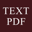 أيقونة البرنامج: Text To Pdf Converter
