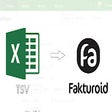 Fakturoid import z TSV (tabulka, Excel)