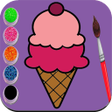 程序图标：ice cream coloring drawin…