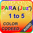 Color coded Para 1 to 5 with A