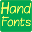 Icon of program: Hand Fonts for FlipFont