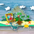Symbol des Programms: I cant leave the island.
