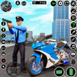 Ícone do programa: Real Police Bike Driving …