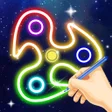 ไอคอนของโปรแกรม: Glow Spinner: Finger Draw…
