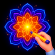 プログラムのアイコン：Magic Doodle: Glow Neon A…