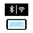 PC Keyboard WiFi & Bluetooth (+ Mouse | Track pad)