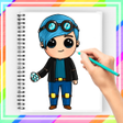 How to Draw Famous Youtubers Step by Step icon