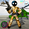 プログラムのアイコン：Army Stickman US Rope Her…