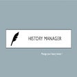 Icon of program: History Manager