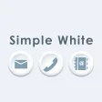 Simple White Wallpaper＆icon