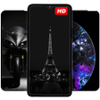 أيقونة البرنامج: BLACK Wallpapers HD 4K