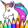 Ikona programu: Rainbow Glitter Coloring …