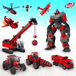 Flying Tractor Robot Transform Games