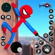 Ikona programu: Flying Stickman Rope Hero…