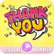 Thank You Stickers Animated