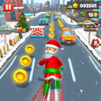 Xmas Santa Surfer Running Game icon