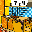 Kitchen Color by Number Book