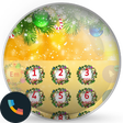 Theme Dialer Merry Xmas Gold icon