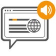 Symbol des Programms: Web2Speech