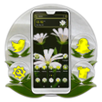プログラムのアイコン：White Petaled Flower Them…