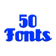 Ikon program: Fonts for FlipFont