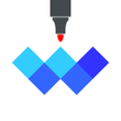 Symbol des Programms: Whiteboard