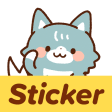 Korean Stickers Wolf  Animals