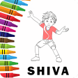 Shiva Gliter Coloring