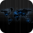 プログラムのアイコン：Black Map Live Wallpaper