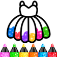 プログラムのアイコン：Glitter Coloring Book Pai…