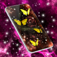 プログラムのアイコン：Gold Butterfly Live Wallp…